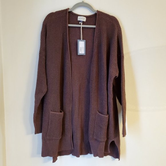 Brown cardigan sweater, size 2X - Picture 2 of 4